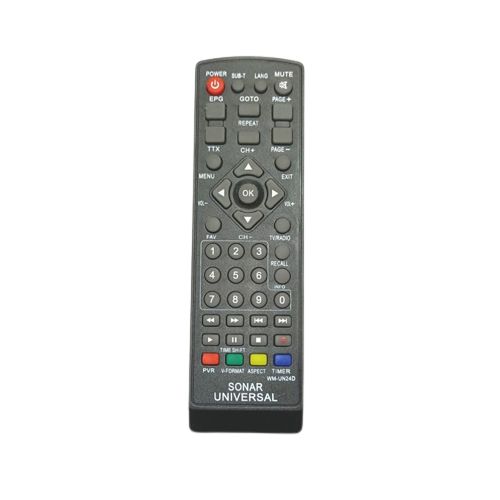 Sonar Universal Remote Control - Black - Durable & Easy to Use
