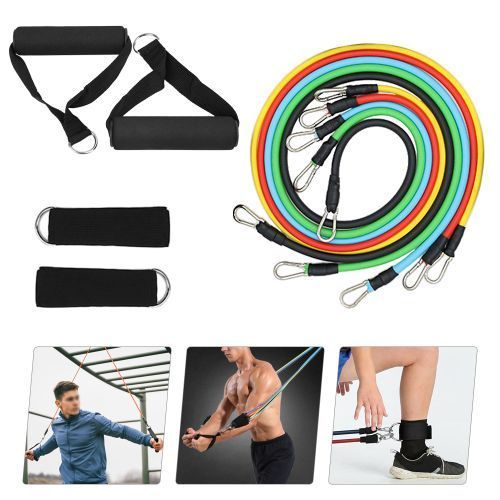 11 Pieces Power Resistance Bands Home Gym Extreme,