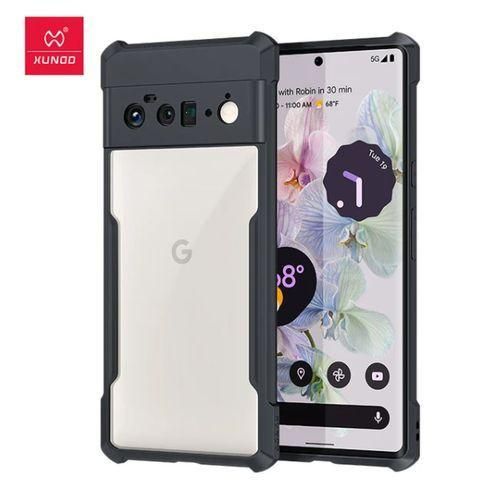 Xundd 4-Corner SHOCKPROOF Airbag Bumper Shell Back Transparent Acrylic + TPU Buffer Cover Case for Google Pixel 6 Pro