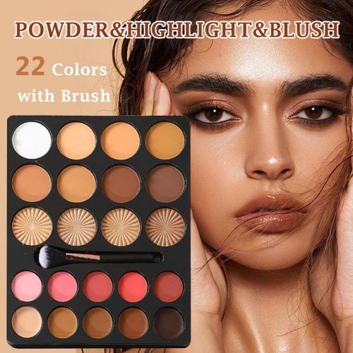 24-in-1 Professional Makeup Palette – All-in-One Beauty Kit (Blush, Highlighter, Concealer, Powder & Eyeshadow)