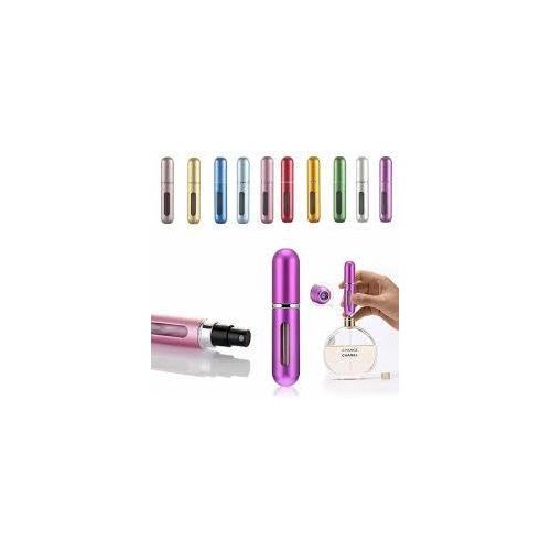 Portable Mini Perfume Atomizer Bottle, Refillable Spray, Scent Pump Case, Travel Atomizer (5ml, 5 Pack)