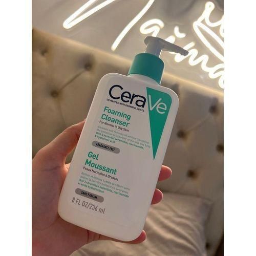 CeraV Foaming Facial Cleanser for Normal to Oily Skin, Oil Control