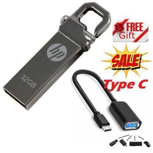 32GB FlashDisk Drive + OTG Type C Cable.