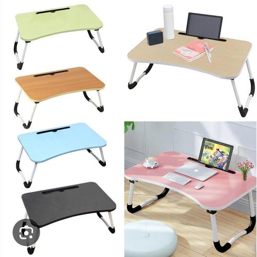 Multi-purpose foldable portable laptop /study desk table with tablet slot BLACK,BLUE,BROWN,GREEN, Sleek design