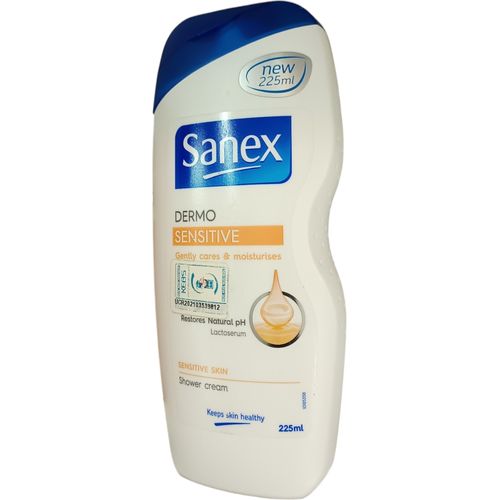 SENSITIVE SKIN SHOWER CREAM Dermo Gently Care Moisturizes Restores Natural pH Lactoserum jm