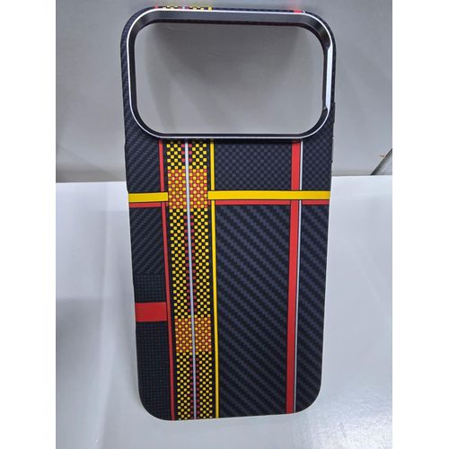 iPhone 17 Pro Tribal Carbon Fiber MagSafe Compatible Magnetic Phone Case Shockproof Slim Protective Back Cover with Anti-Scratch Texture, Raised Camera Guard, Comfortable Grip & Durable Protection