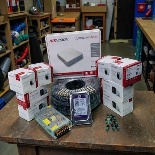 8 1080P Full HD 2MP Long Term Reliability Stable Performance CCTV Cameras Complete System Kit Package -100M Rg59 Coaxial Cable+500GB Harddisk + 8 Channel DVR Machine