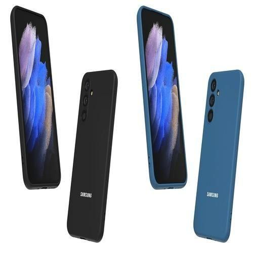 Samsung Galaxy A34 5G Silicone Case BLACK AND BLUE