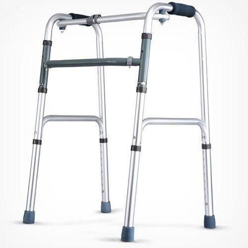 Adjustable Walker - Silver Aluminum Frame, 2.5 kg, Height Adjustable, Foldable