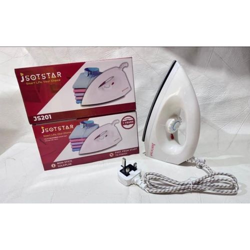 Original foldable travel Dry iron box- NON STICK SOLEPLATE - JS201