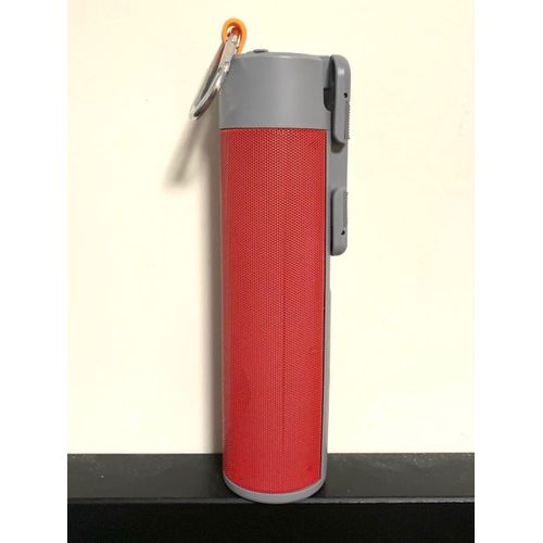 RED Multi Functional Wireless Speaker With Selfie Stick Power Bank Flashlight High Quality Speaker