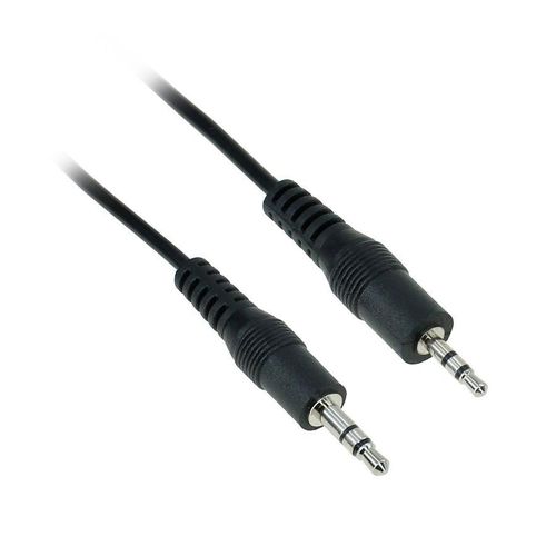AUX 2.5mm Male to 3.5mm Male Cord Lead Headphone Adapter Socket AV Mic Connector