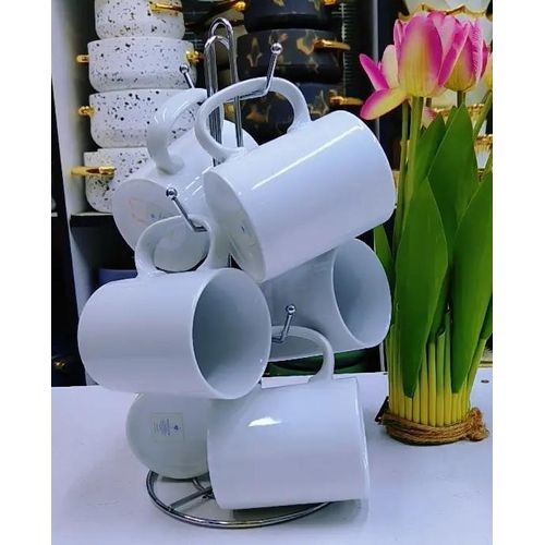 White Ceramic Mugs
