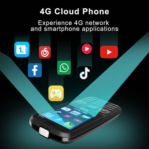 G420 4G Feature Phone Inclusive Of TikTok YouTube, Facebook, FM Radio, Dual SIM Card Holder + T-card BT 2500mAh 16MB+16MB Memory - Black