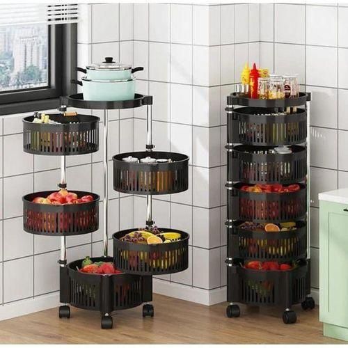 4-Tier Fruit Rack Multi-Layer Storage Organizer for Kitchen Dining