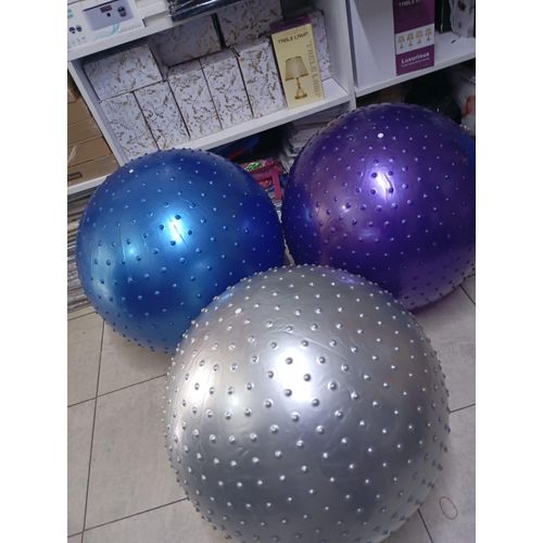 75cm Spike Gym Ball Large Sensory Anti Burst Massage Yoga Exercise Balance Ball Slip Resistant Deep Tissue Massage Fitness Stability Ball for Home Gym Rehabilitation Pilates Beach