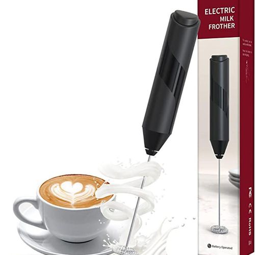 Handheld frother for Milk Coffee Latte Hot Chocolate Macha Portable Mini Drink Mixer Blender with Stainless Steel