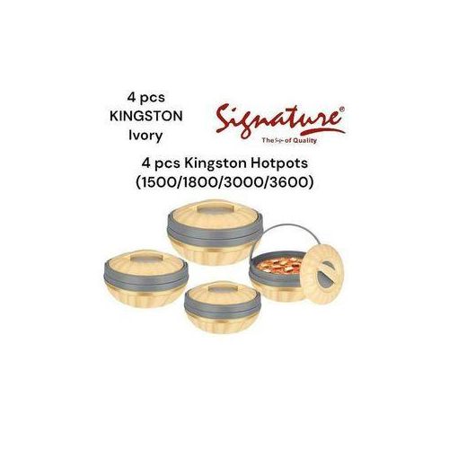 4 Pcs Kingston Hotpots (1500/1800/3000/3600ml)