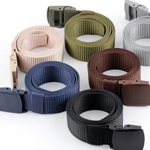 Men Fabric Adjustable Canvas Belt -Tactical Belts