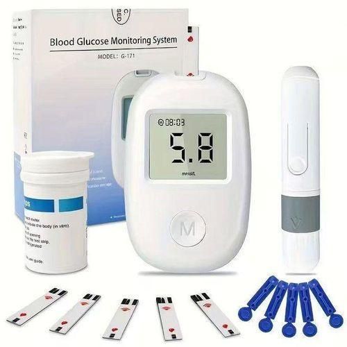 Gen Blood Glucose Monitoring Kit –Glucometer+ 50 Test Strips + 50 Lancet & Lancing Device- Accurate for Instant Results Daily Diabetes Control, Fast Results Monitor