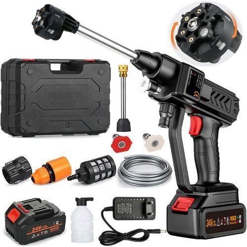 Portable High-Pressure Washer with Rechargeable Lithium Battery