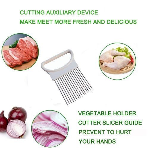 Stainless Steel Onion Holder & Slicer Guide