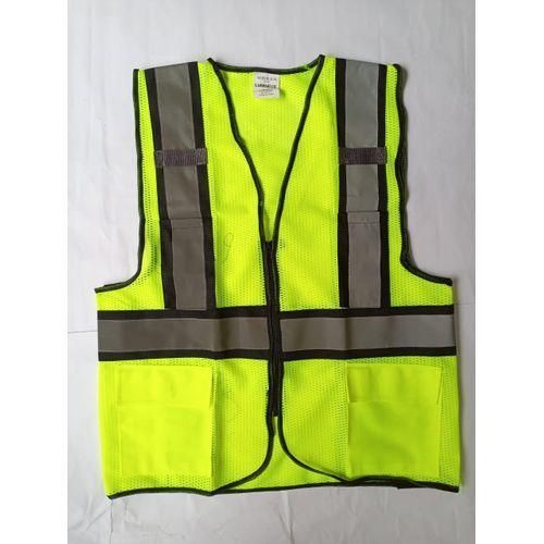 Mesh Safety Vest Zipper Team Volunteer Uniform Vest