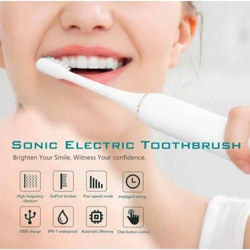 Electric Sonic Toothbrush, Rechargeable Smart Toothbrush, High-Frequency Vibrating Brush