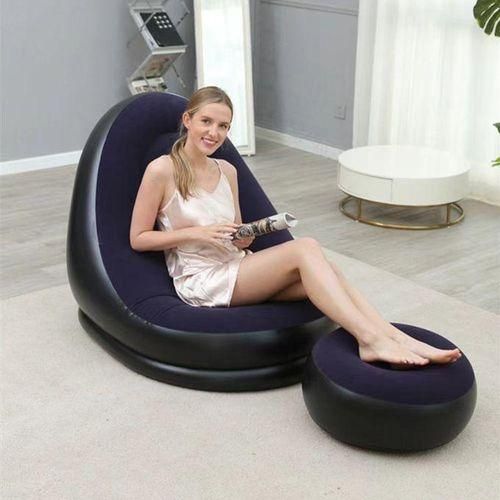 Inflatable Seat With Stool And Pump