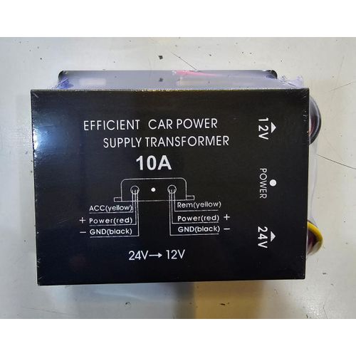 24V to 12V 10A Voltage Converter DC DC Step Down Power Supply Transformer for Truck Bus Car Stereo Radio DVD LED Display Automotive Voltage Reducer Adapter