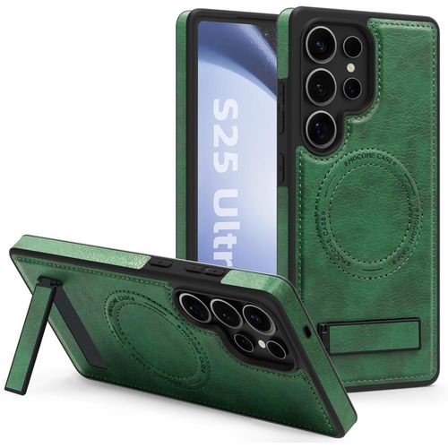 PU Leather Magnetic cover case with stand for Samsung Galaxy S25 Ultra