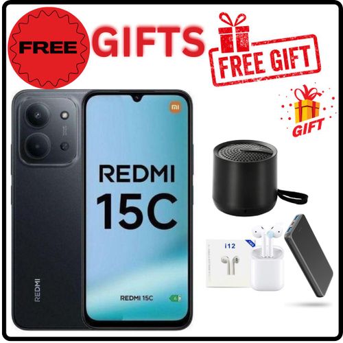 15C 69 4GB RAM 128GB Dual SIM 6000mAh Black 12 Months Warranty FREE GIFTS