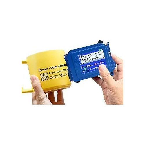 Mini Handheld Inkjet Printer Small Portable Printer Production Date QR Code Smart Printer 127mm Black