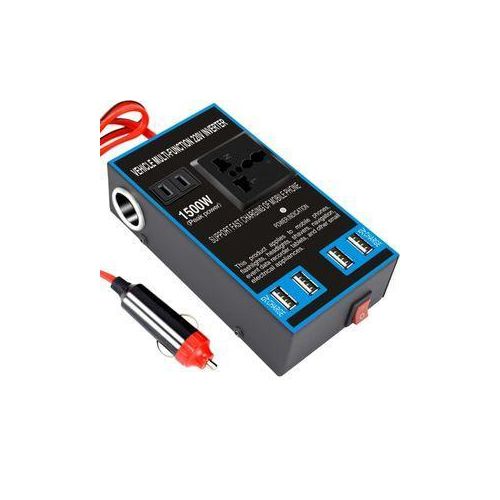 1500W Car Power 12V 24V To 220V Mobile Phone USB Charging Socket Auto Charger Converter Adapter