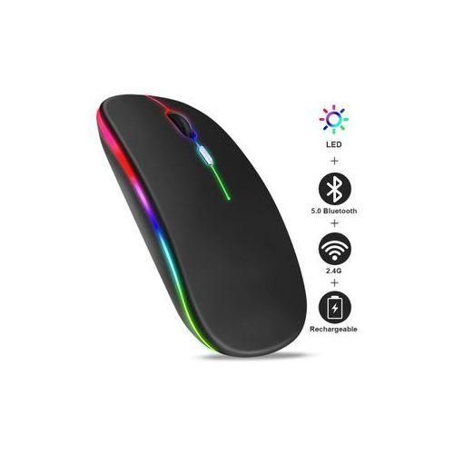 Rechargeable Bluetooth 5.0 Wireless Mouse +2.4G Wireless Mouse