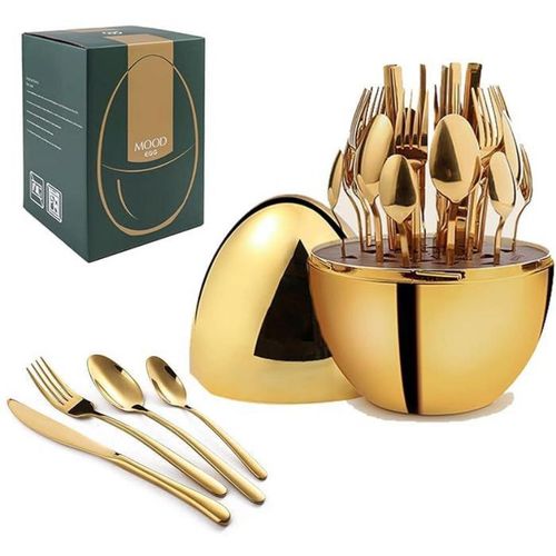 36pc Executive Egg-Shaped Cutlery Set