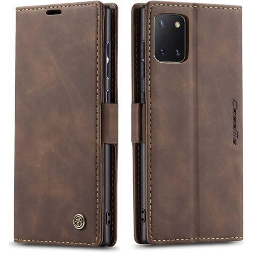 Caseme For Samsung Note 10 Lite (2020) Wallet Case,Soft PU Leather Flip Case Magnetic Stand Flip Protective Cover Leather Case With ID & Credit Card Slots Holder Case For Samsung Note 10 Lite