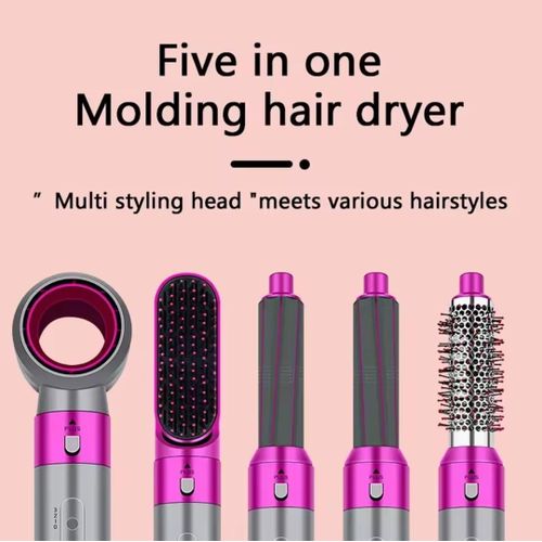 5-in-1 Electric Hair Dryer Styling Set Multifunctional Hair Straightener Curler Volumizer