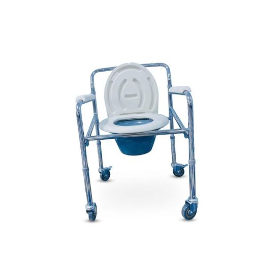 Heavy Duty Foldable Commode seat with wheels
