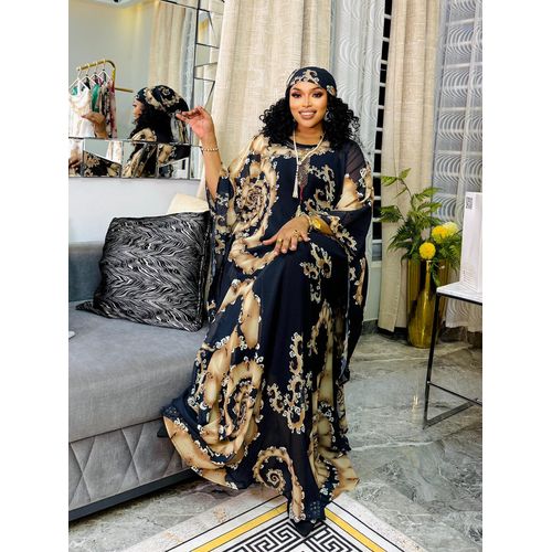 Ladies Outstanding, classy black chiffon dera(pregnant friendly)