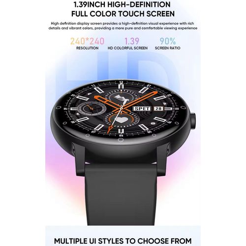 Best Quality Luxury LIGE BW0618 Smart Sport Watch 139 AMOLED Display Bluetooth Calling Fitness Wellness Tracking with Waterproof Protection