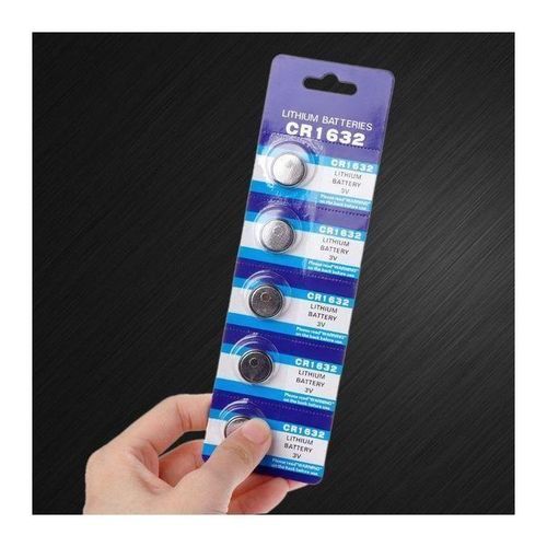 Discounted 5pcs Lithium Coin CR1632 Cells Pack Coin Batteries 3V CR 1632 Battery ECR1632 Key Fob Car Remote