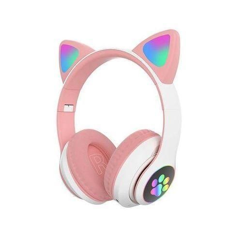 Cute Pink LED Auricular Wireless Audifono Cat Claws Ear Headset Headphone