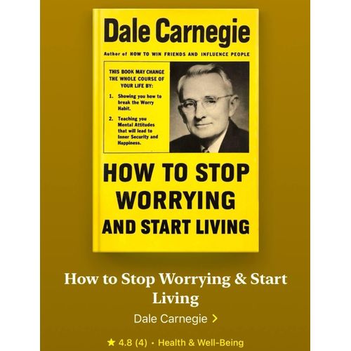 How To Stop Worrying And Start Living Book By Dale Carnegie