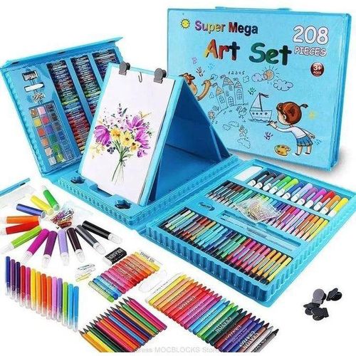 208 Pcs Kids Art Drawing Painting And Colouring Set