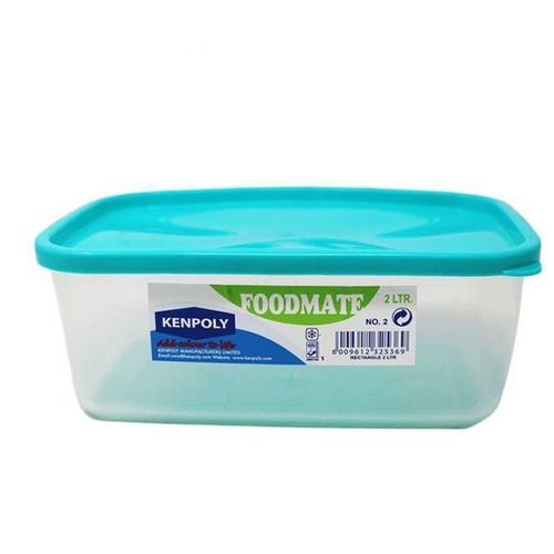 Food Mate Plastic Food Container – Square Storage Box, 600ml for Kitchen & Pantry