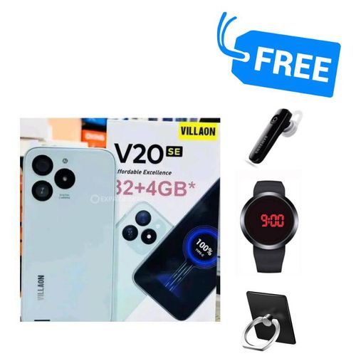 V20SE,IPS LCD 5.0",(32GB STORAGE+4GB RAM)DUAL SIM,8MP,3000MAH,BLUETOOTH,WATCH & RING,SPLY