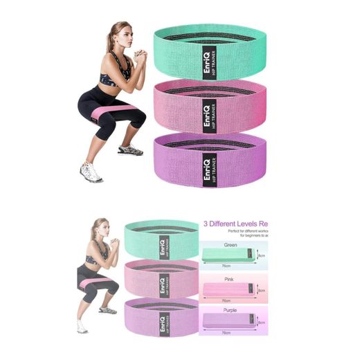 Hip Resistance Bands for Workout – Stretching, Strength Training, Yoga & Home Fitness