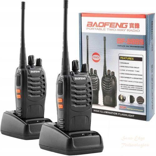 BF-888S Portable Radio Calls Walkie Talkies 2-Pcs