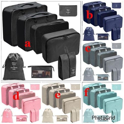 7pcs Luggage Travel Organizers For Suitcase With Toiletry case